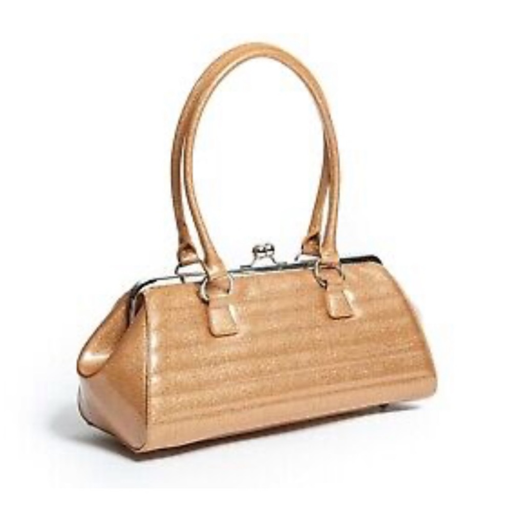 Champagne sparkle kiss lock purse - Picture 2 of 3